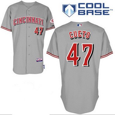 Johnny Cueto Cincinnati Reds gray jersey