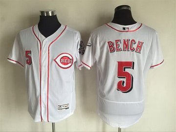 Johnny Bench Cincinnati Reds white jersey