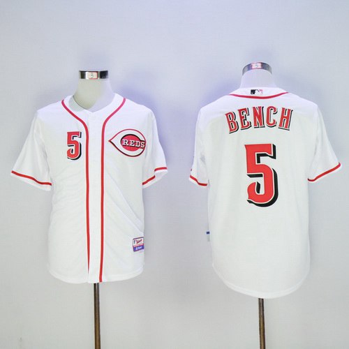 Johnny Bench Cincinnati Reds white jersey