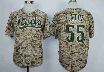Mat Latos Cincinnati Reds camo Camo jersey