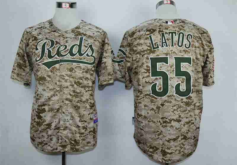 Mat Latos Cincinnati Reds camo Camo jersey