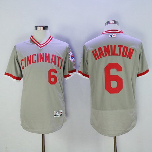 Billy Hamilton Cincinnati Reds gray jersey