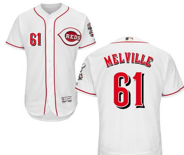 Melville Los Rojos Cincinnati Reds white jersey