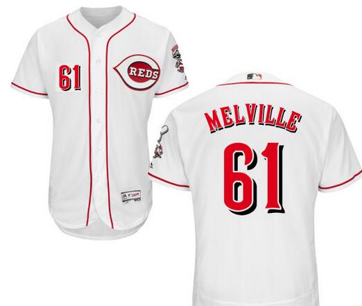 Melville Los Rojos Cincinnati Reds white jersey
