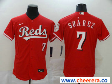 Eugenio Suarez Cincinnati Reds red jersey