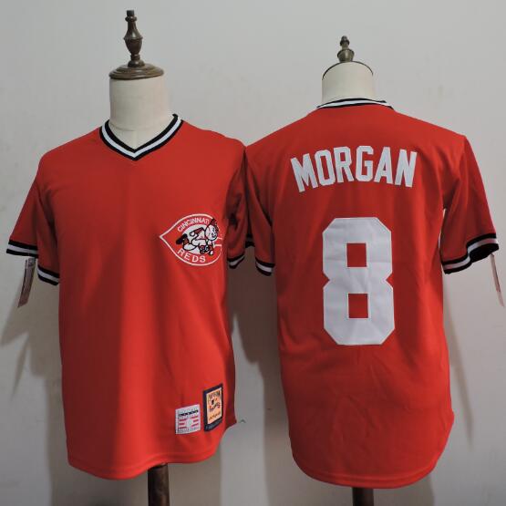 Joe Morgan Cincinnati Reds red Cooperstown jersey