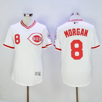 Joe Morgan Cincinnati Reds white jersey