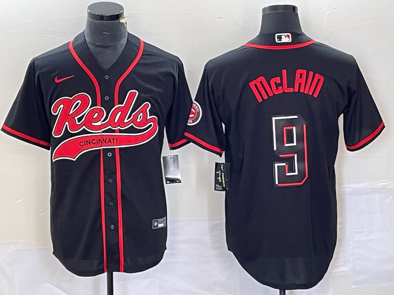Matt McLain Cincinnati Reds black City Connect jersey