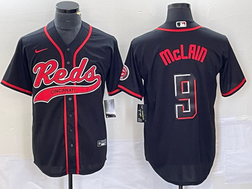 Matt McLain Cincinnati Reds black City Connect jersey