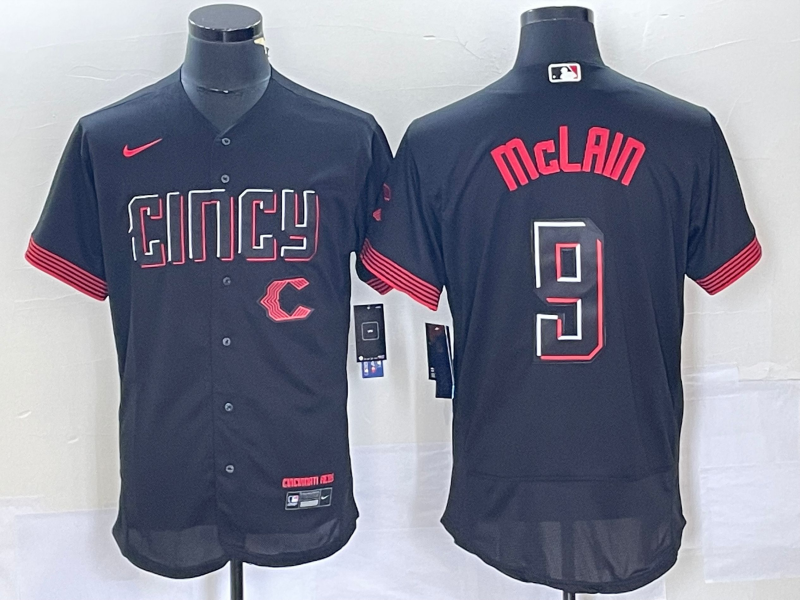 Matt McLain Cincinnati Reds black City Connect jersey