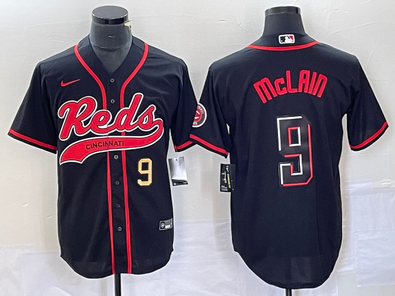 Matt McLain Number Cincinnati Reds black City Connect jersey