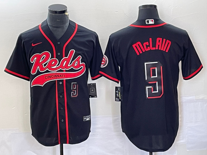 Matt McLain Number Cincinnati Reds black City Connect jersey
