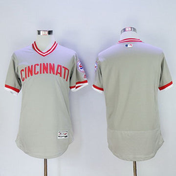 Custom Cincinnati Reds gray jersey