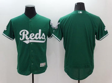 Custom Cincinnati Reds green jersey