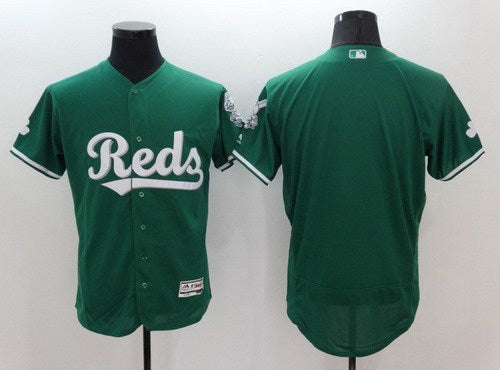 Custom Cincinnati Reds green jersey