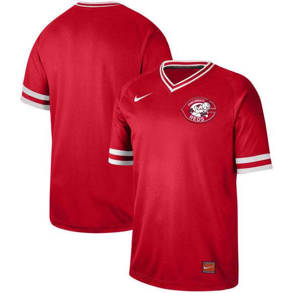 Custom Cincinnati Reds red Cooperstown jersey