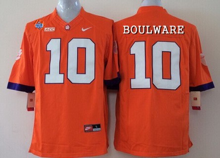 Ben Boulware Clemson Tigers orange Limited jersey