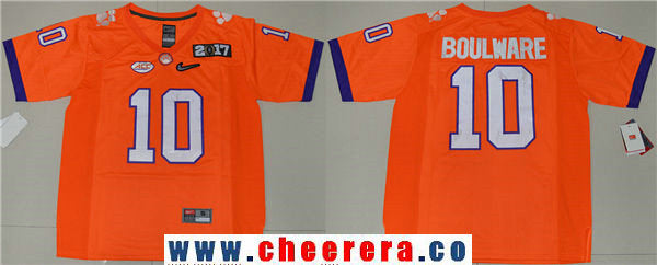 Ben Boulware Clemson Tigers orange Limited jersey