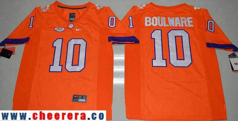 Ben Boulware Clemson Tigers orange Limited jersey
