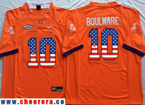 Ben Boulware Clemson Tigers orange Fashion jersey