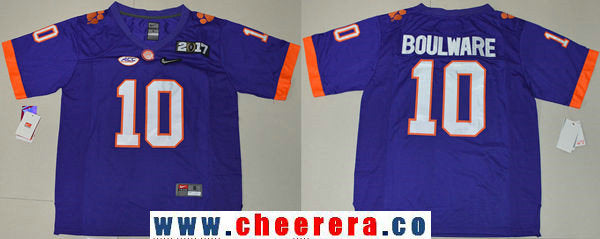 Ben Boulware Clemson Tigers purple Limited jersey