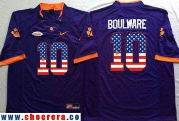 Ben Boulware Clemson Tigers purple Fashion jersey