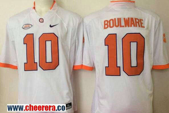 Ben Boulware Clemson Tigers white Limited jersey