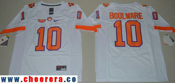 Ben Boulware Clemson Tigers white jersey