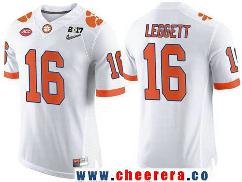 Jordan Leggett Clemson Tigers white Limited jersey