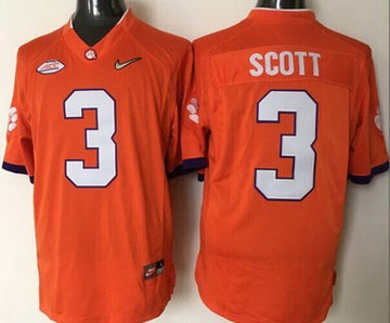 Artavis Scott Clemson Tigers orange Limited jersey