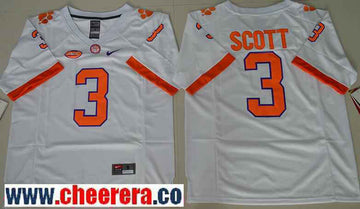 Artavis Scott Clemson Tigers white jersey
