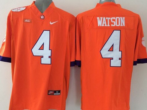 Deshaun Watson Clemson Tigers orange jersey