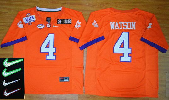 Deshaun Watson Clemson Tigers orange jersey