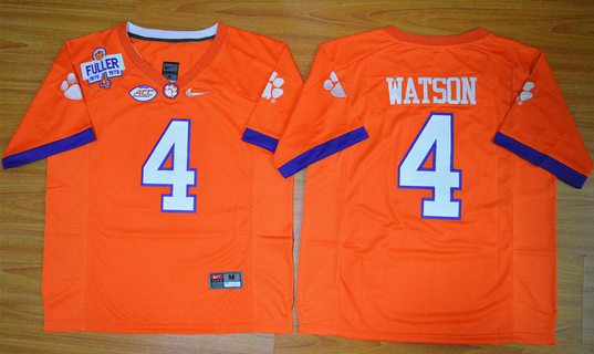 Deshaun Watson Clemson Tigers orange jersey