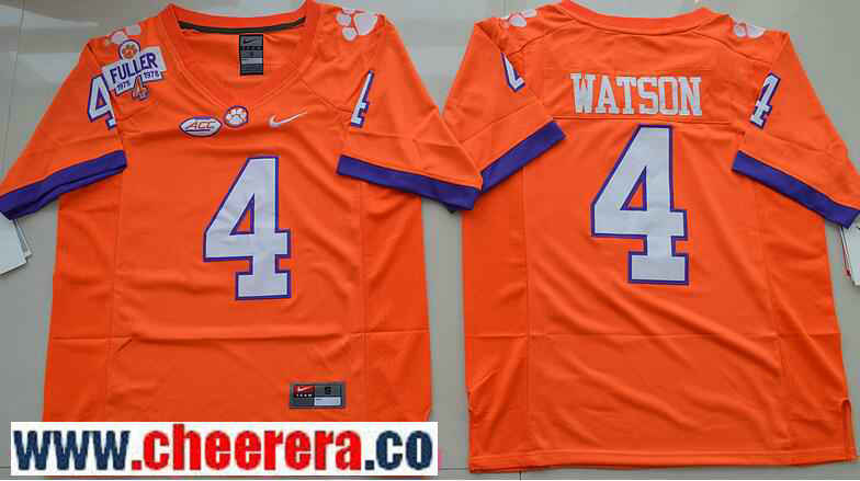 Deshaun Watson Clemson Tigers orange jersey