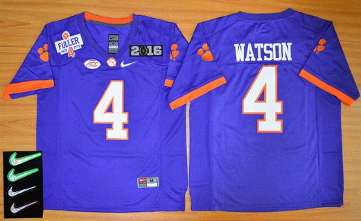 Deshaun Watson Clemson Tigers purple jersey