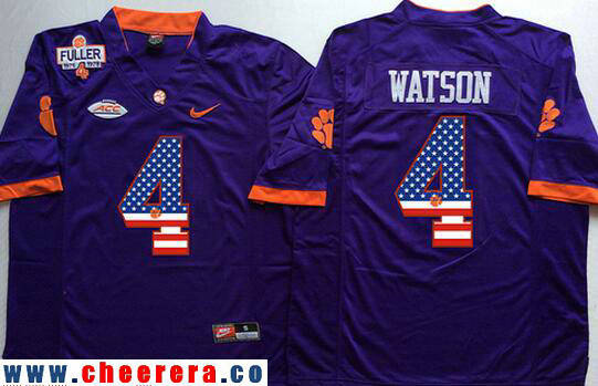 Deshaun Watson Clemson Tigers purple Fashion jersey