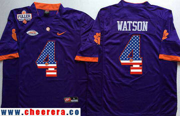 Deshaun Watson Clemson Tigers purple Fashion jersey