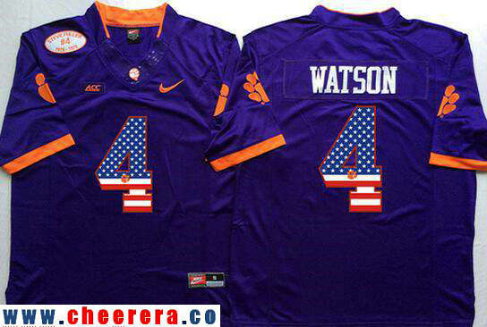 Deshaun Watson Clemson Tigers purple Fashion jersey
