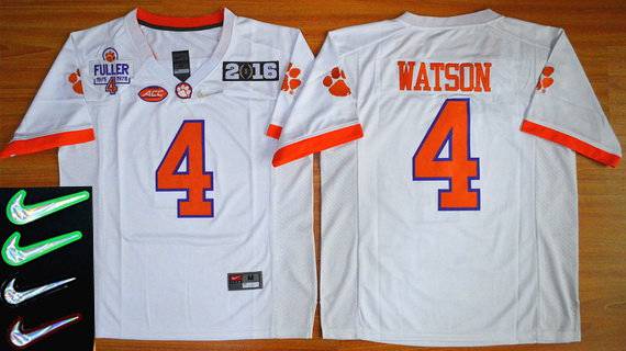 Deshaun Watson Clemson Tigers white jersey