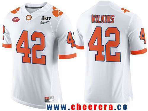Christian Wilkins Clemson Tigers white Limited jersey