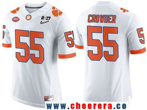 Tyrone Crowder Clemson Tigers white Limited jersey
