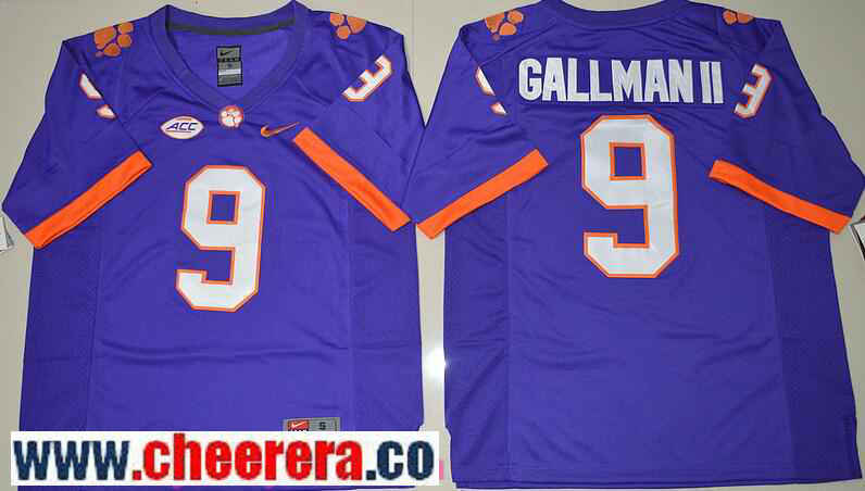 Wayne Gallman II Clemson Tigers purple jersey