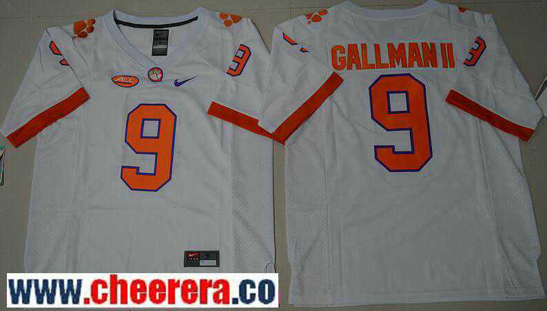 Wayne Gallman II Clemson Tigers white jersey