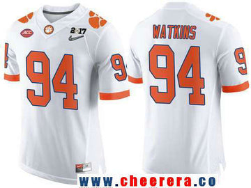 Carlos Watkins Clemson Tigers white Limited jersey