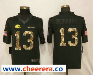 Odell Beckham Jr Cleveland Browns black Salute To Service jersey