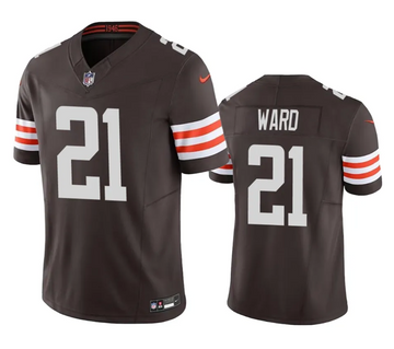 Denzel Ward Cleveland Browns brown Vapor jersey