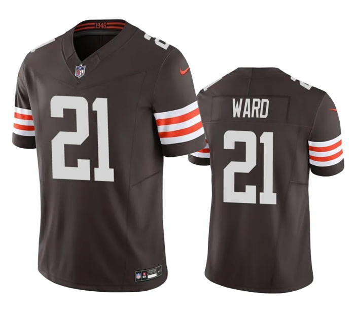 Denzel Ward Cleveland Browns brown Vapor jersey