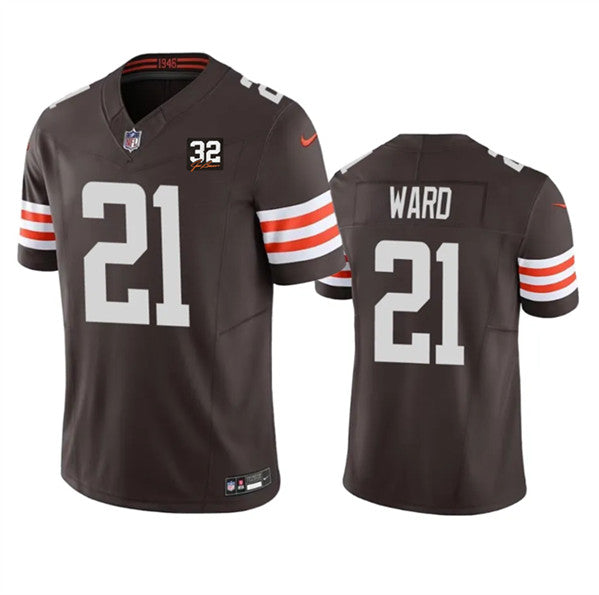 Denzel Ward Cleveland Browns brown Vapor jersey