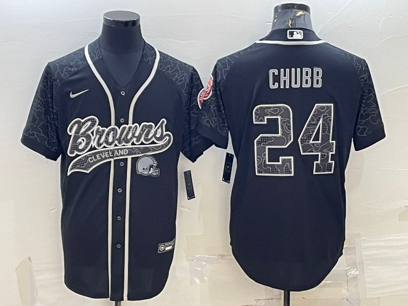 Nick Chubb Cleveland Browns black jersey